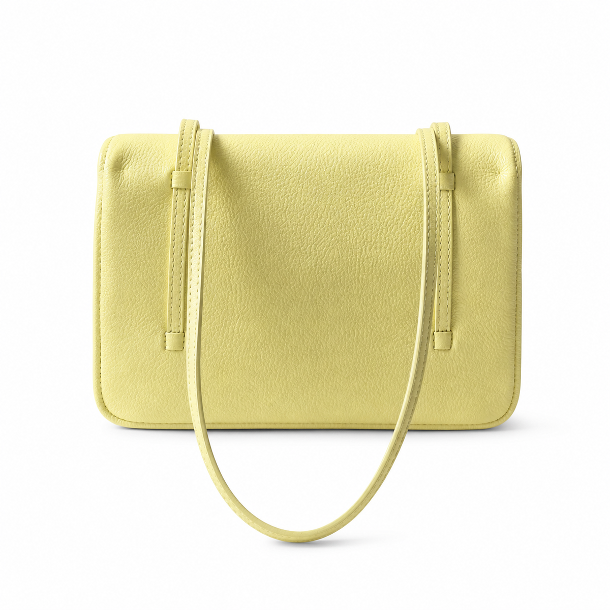 Chanel Yellow Textured Flap Shoulder Bag
