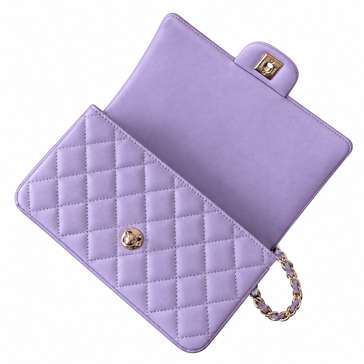 Chanel Lavender Quilted Lambskin Small Classic Flap Bag