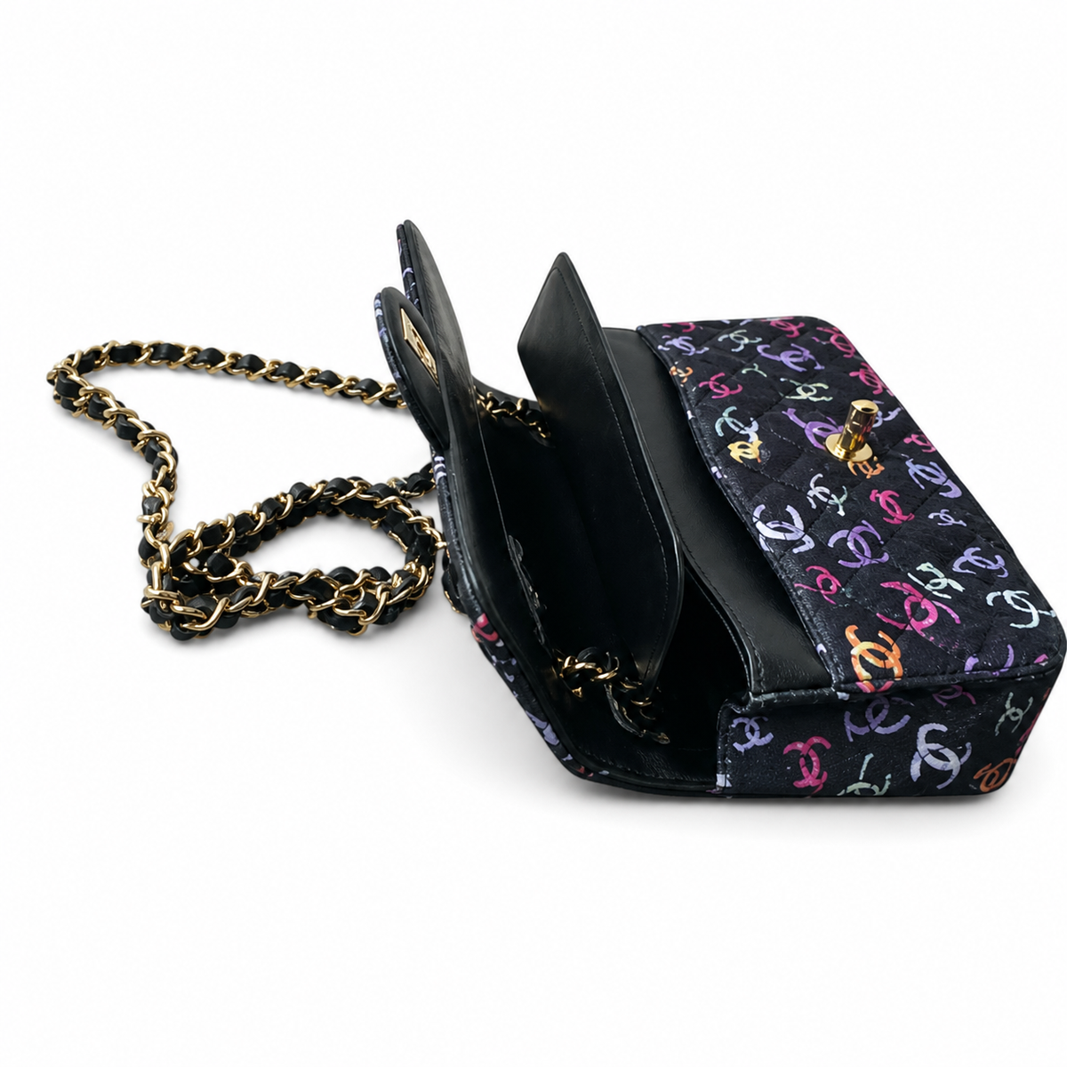 Chanel Multicolor CC Quilted Flap Bag