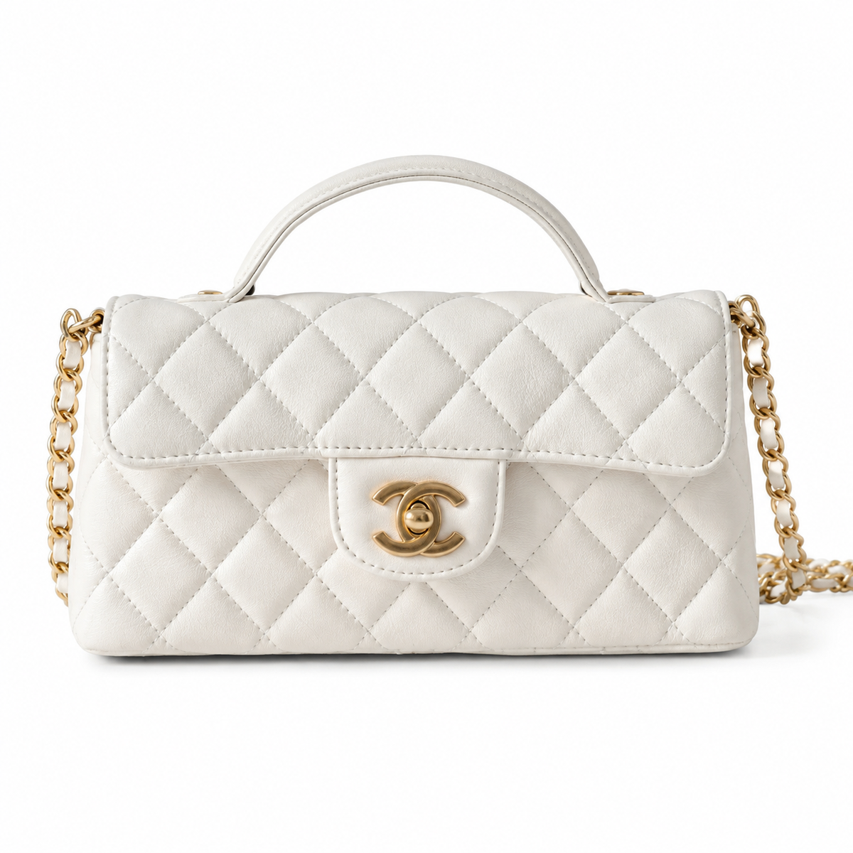Chanel Compact Quilted Crossbody Bag