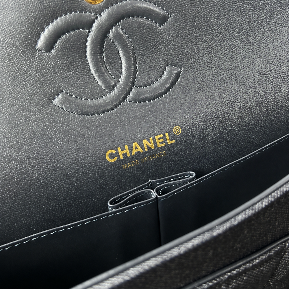 Chanel Dark Blue Quilted Flap Bag