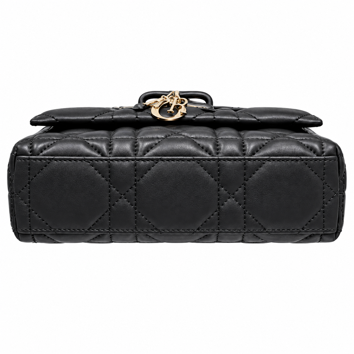Dior Quilted Cannage Convertible Crossbody Bag with Top Handle