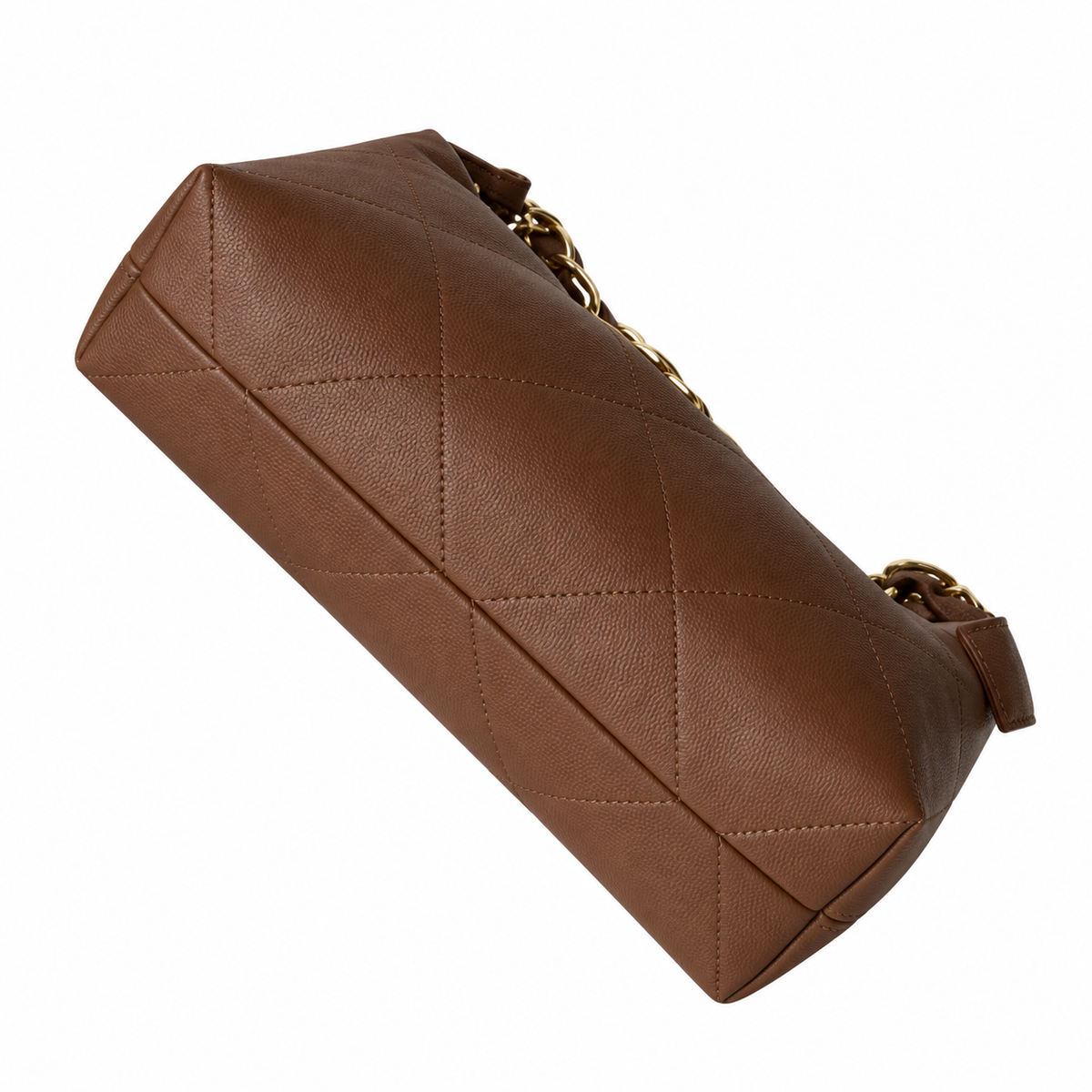 Chanel Brown Quilted Lambskin Large 19 Flap Bag