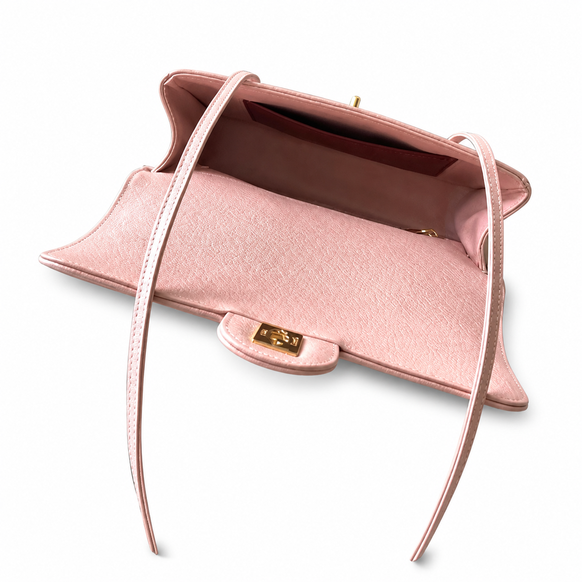 Chanel Pink Textured Flap Shoulder Bag