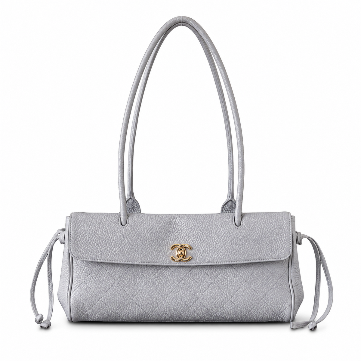Chanel Quilted Metal Accent Shoulder Bag