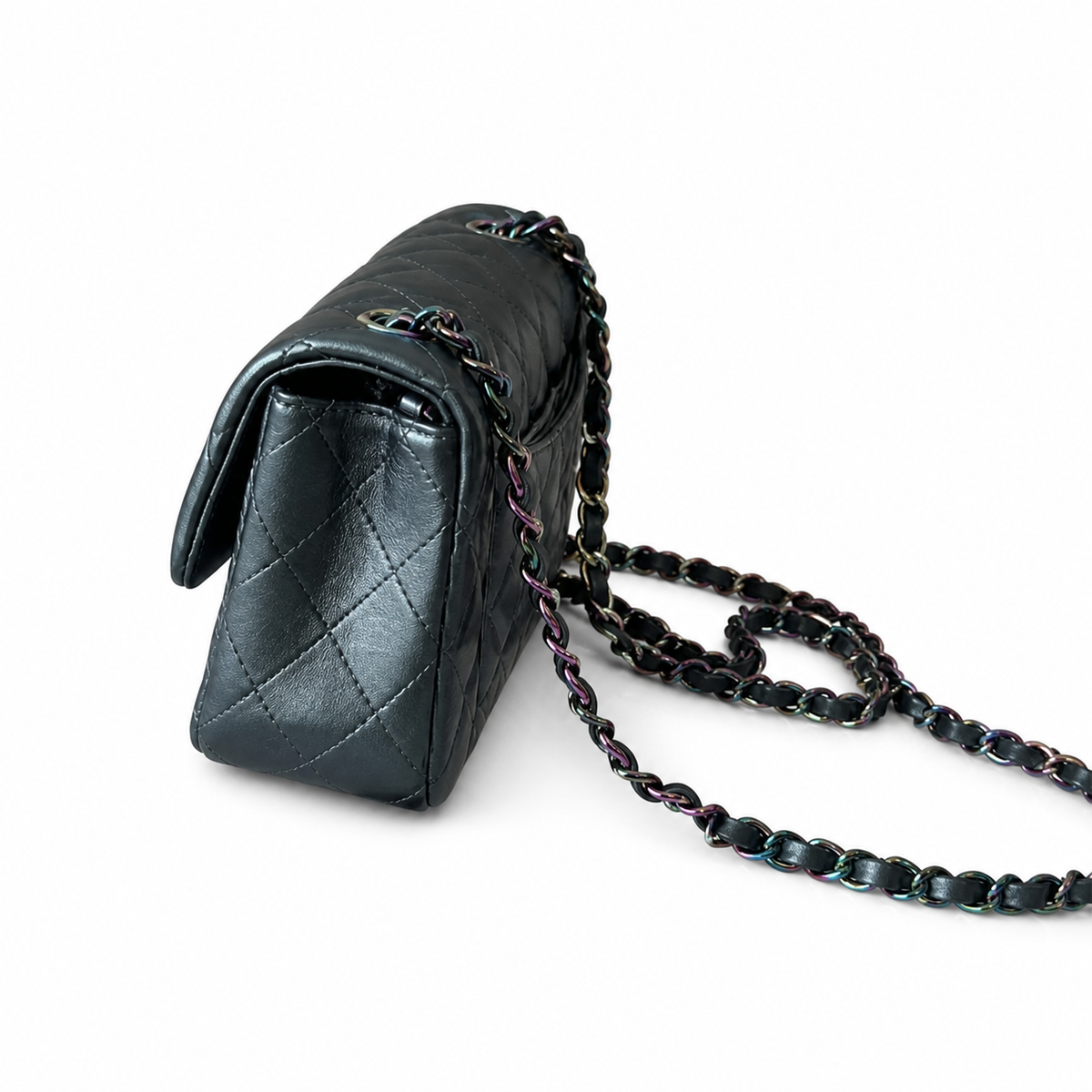 Chanel Dark Teal Quilted Flap Bag