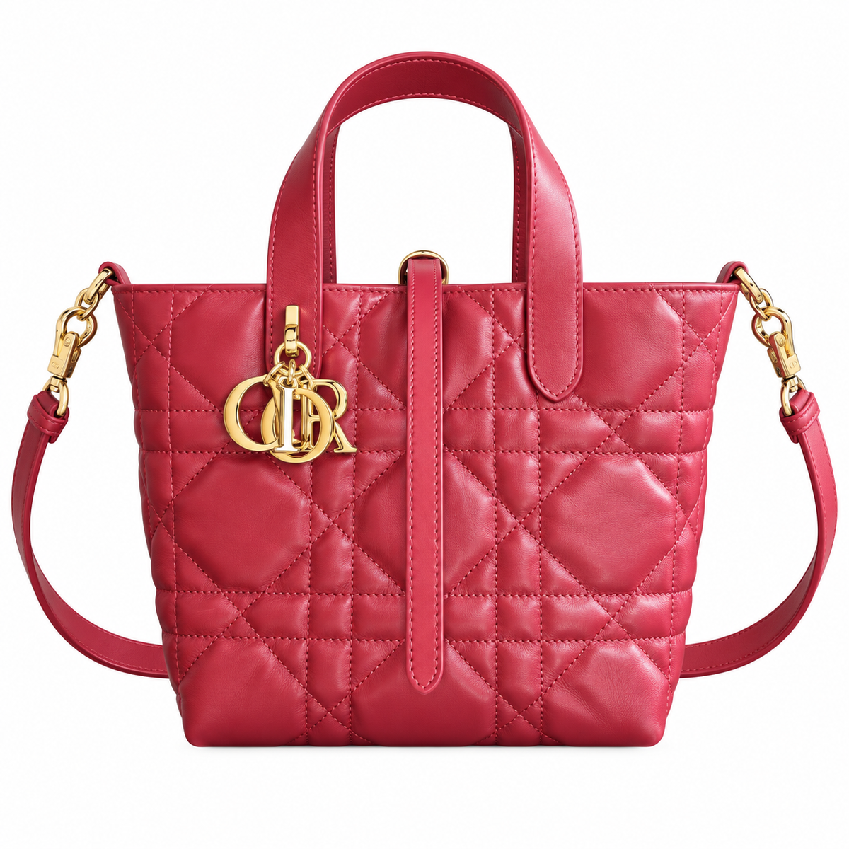 Dior Quilted Cannage Mini Doctor Top Handle Bag with Removable Strap