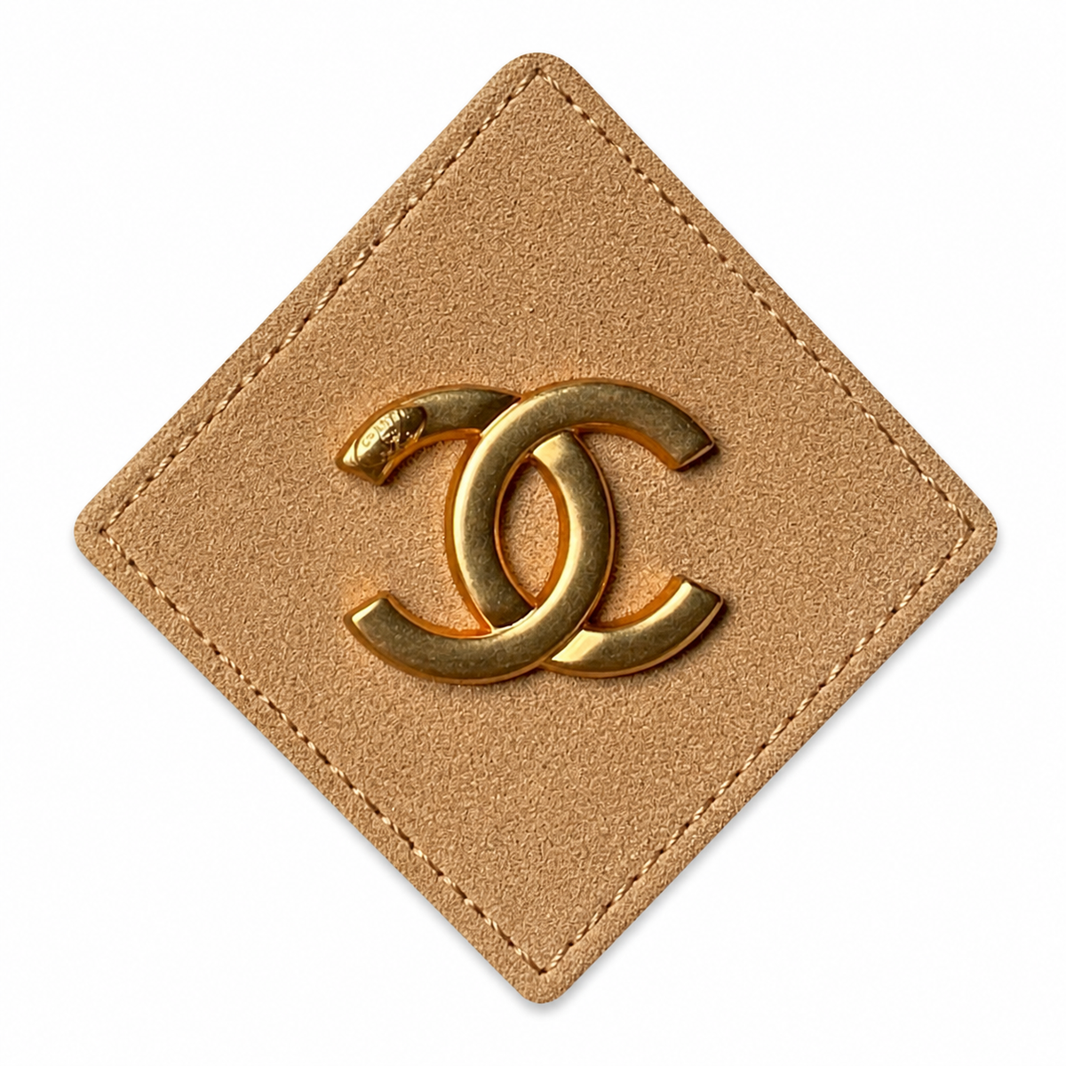 Chanel Tan Quilted Vanity Bag