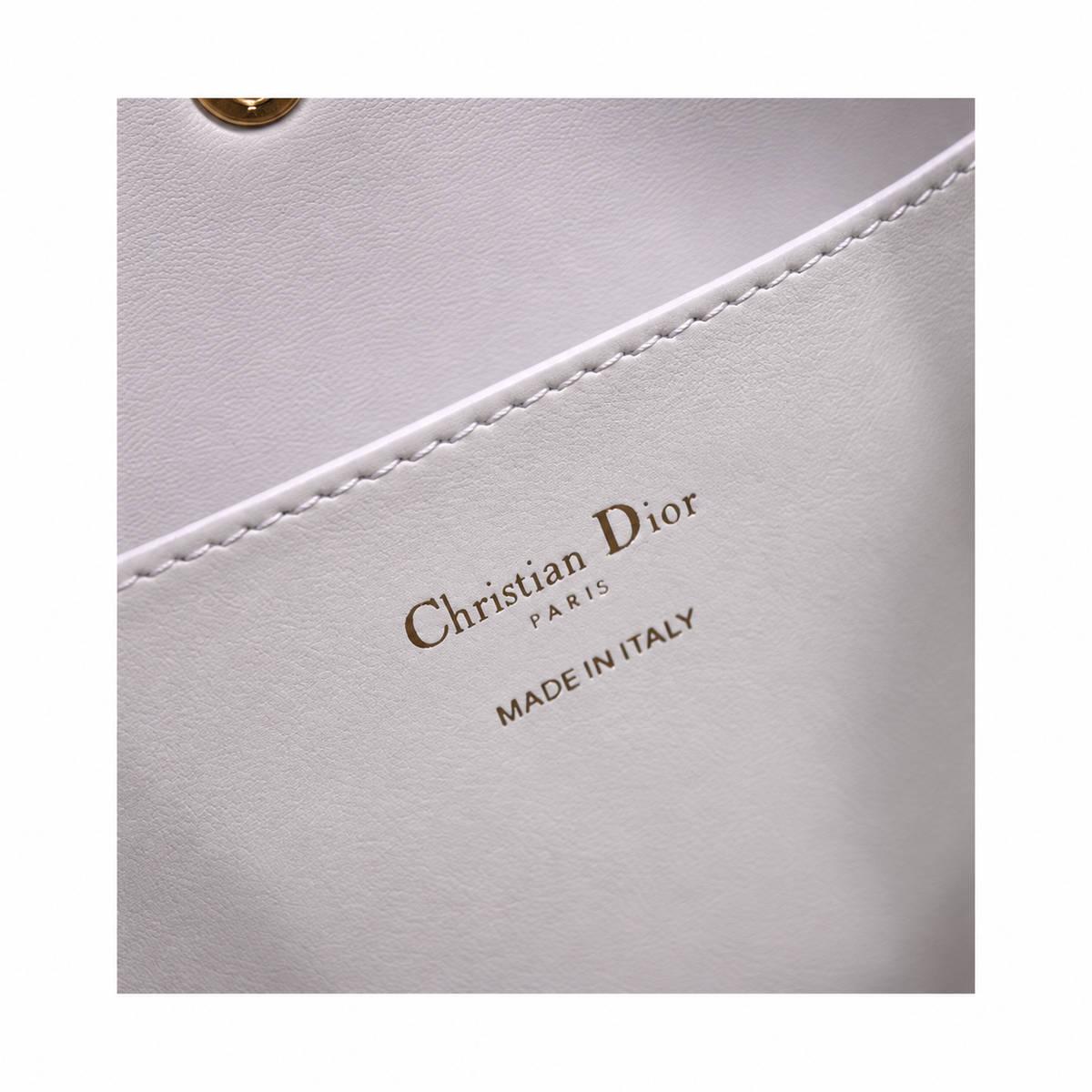 Dior Toujours Small Tote Bag in White with Christian Dior Logo