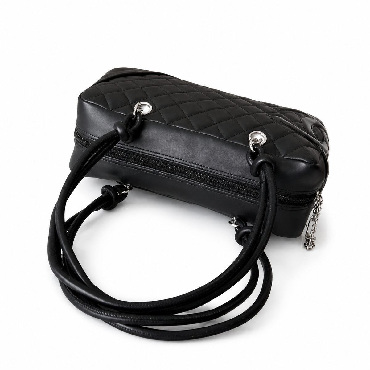 Chanel Black Quilted Bowler Bag