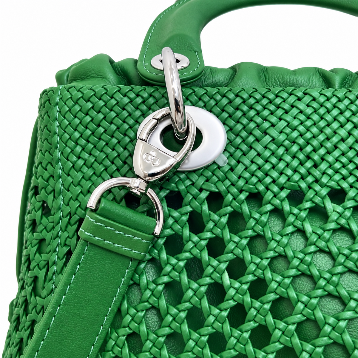 Lady Dior Medium Wicker Bag in Grass Green