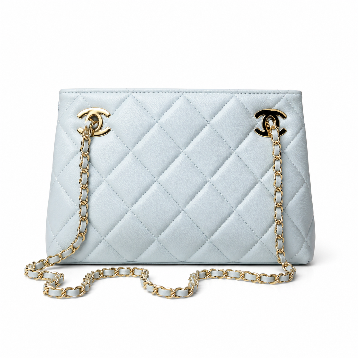 Chanel Light Blue Quilted Shoulder Bag