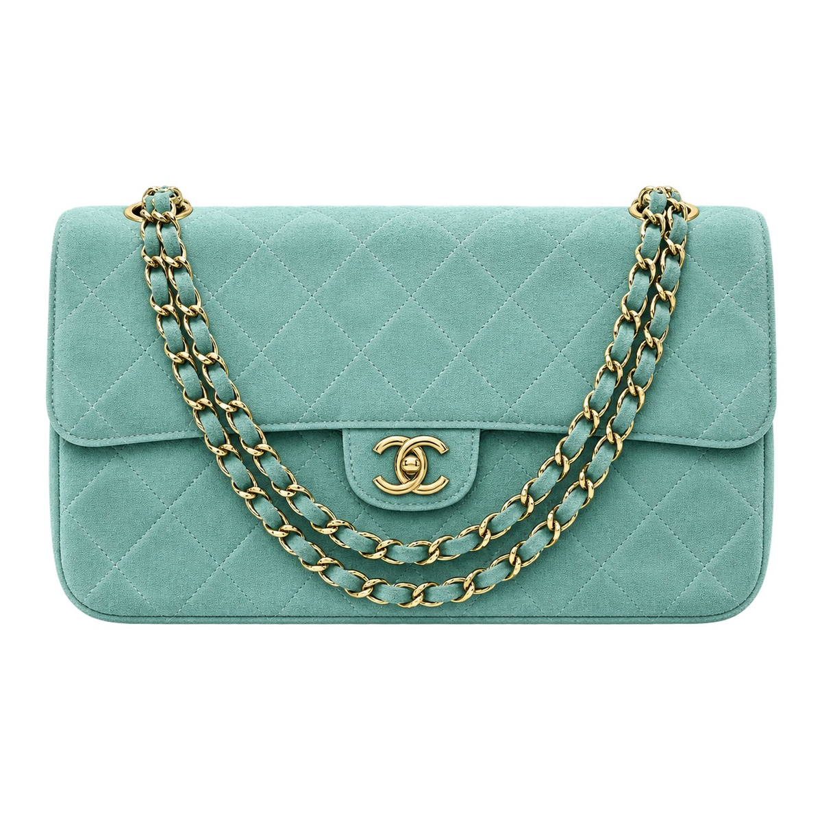Chanel Mint Quilted Flap Shoulder Bag