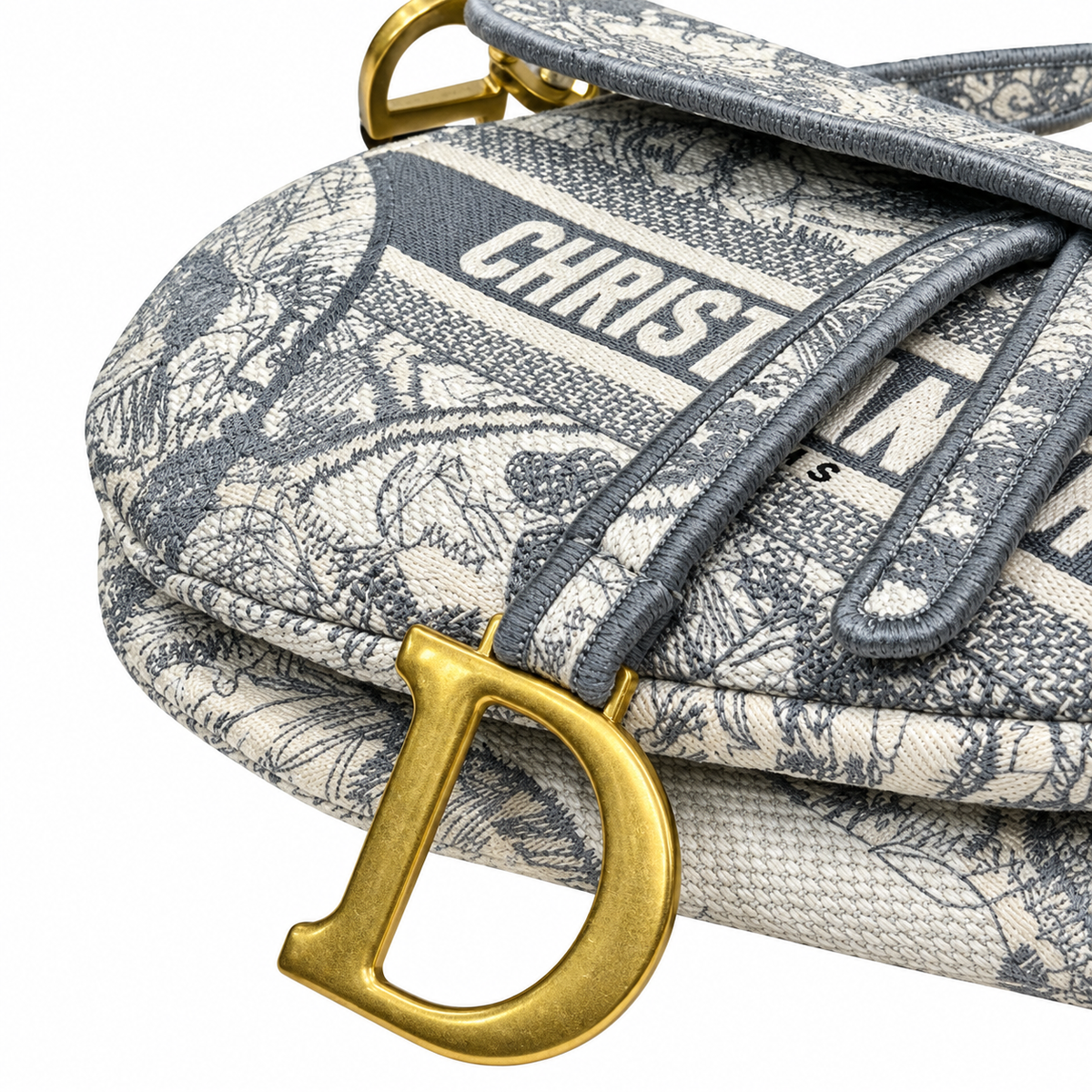 Dior Quilted Cannage Flap Shoulder Bag with Adjustable Strap