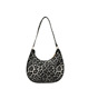 Leopard Print Crescent Hobo Bag