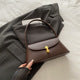 Brown Leather Flap Shoulder Bag
