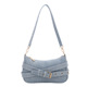 Denim Belt Strap Hobo Bag
