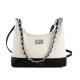 Quilted Two-Tone Chain Shoulder Bag