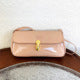 Nude Patent Leather Flap Bag